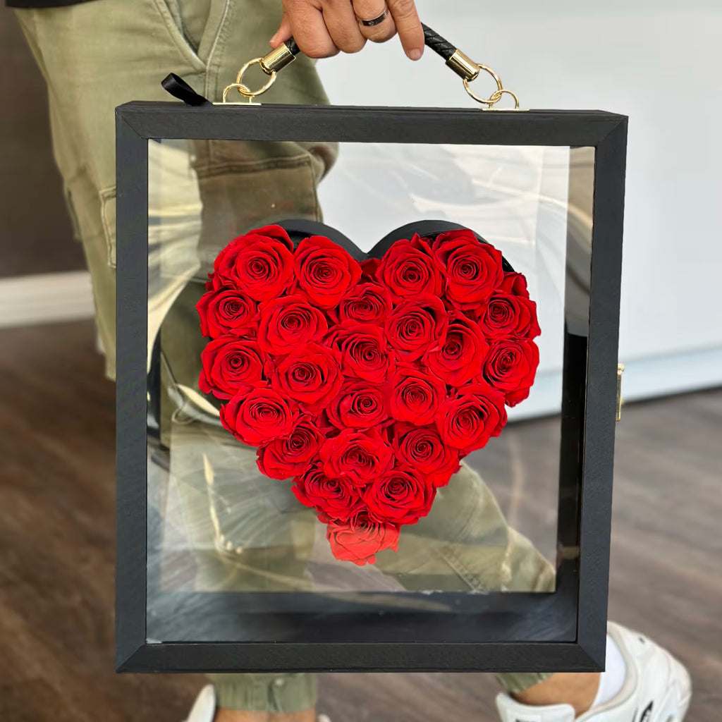 Preserved Roses In the Mirror Heart
