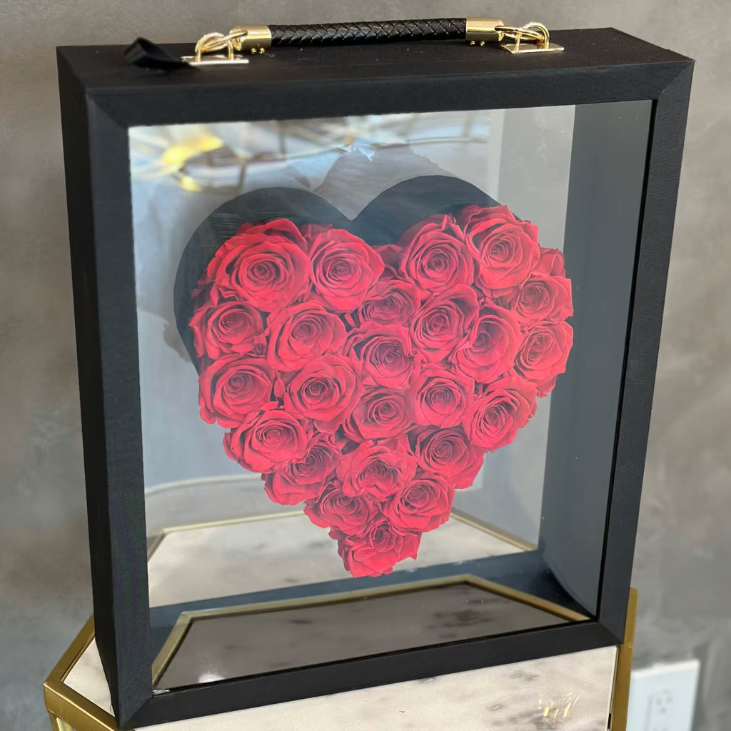 Preserved Roses In the Mirror Heart