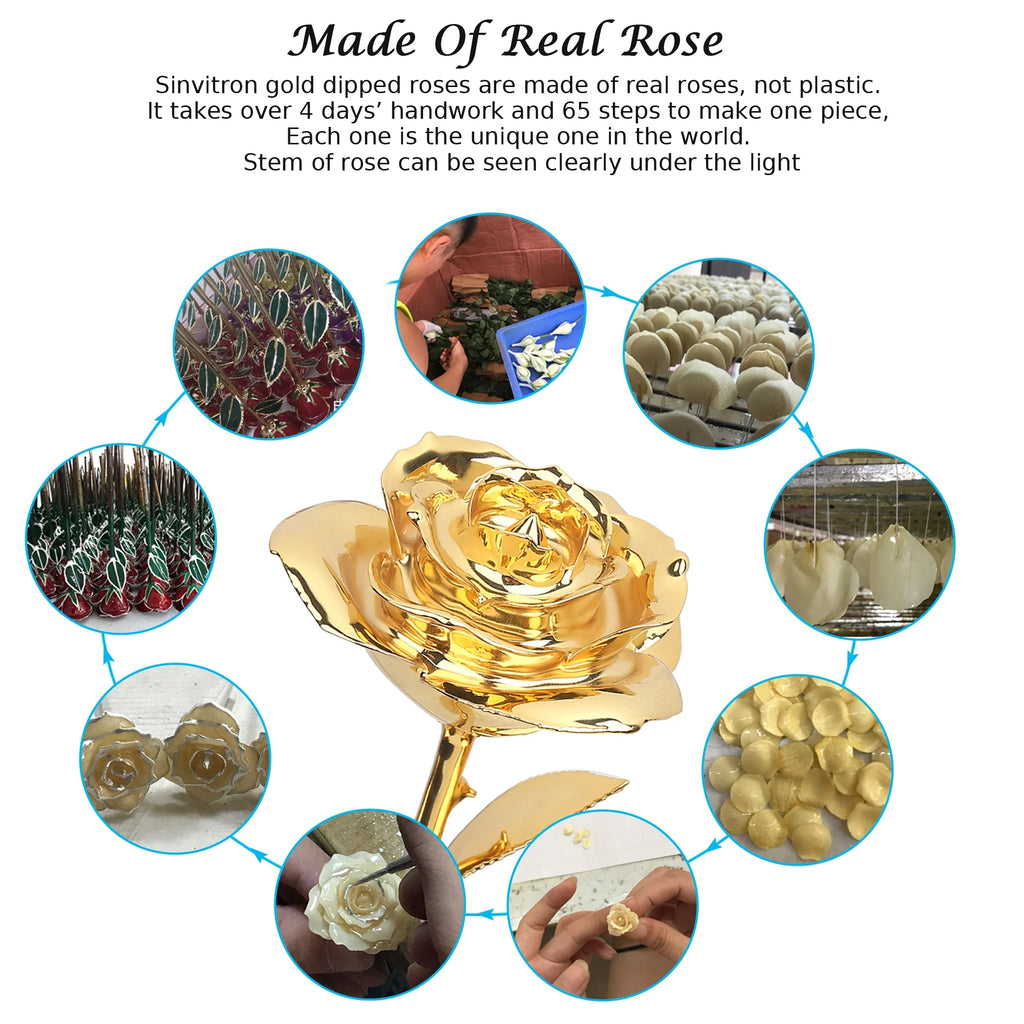 24K GOLD ROSES