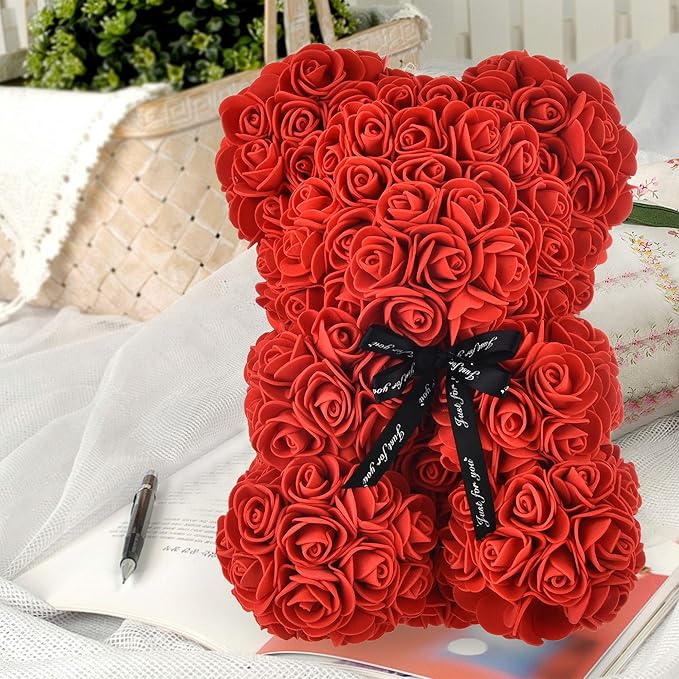 Premium Rose Bear Hand Made Teddy Bear