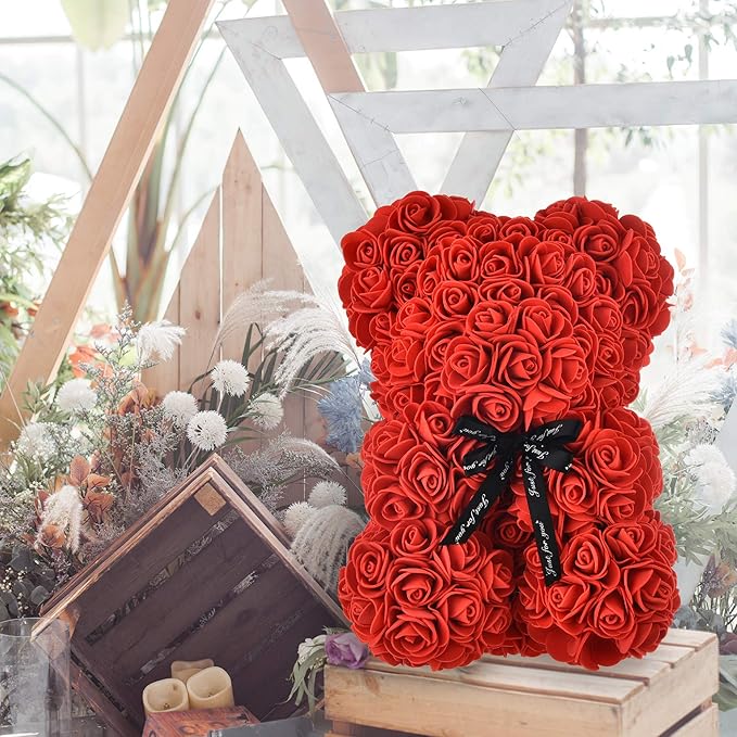 Premium Rose Bear Hand Made Teddy Bear